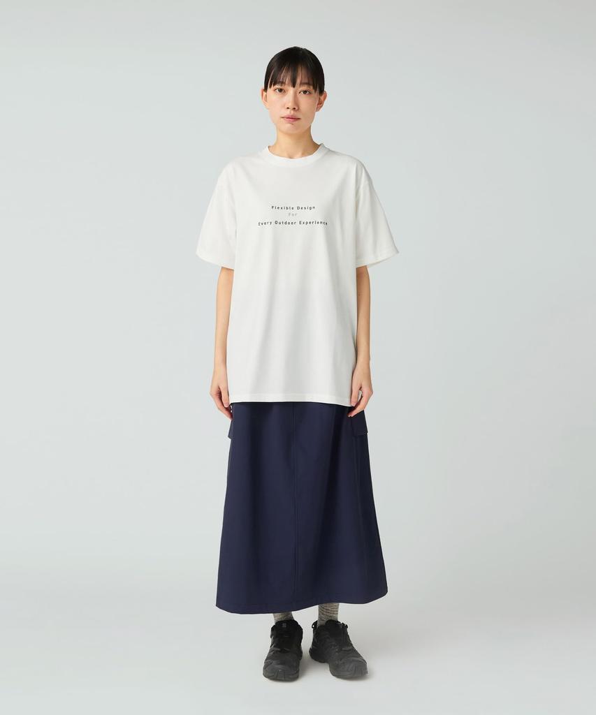 Snow Peak Jikaro Firering Table Short and Off XXL T-Shirt TS-25AU004, Sleeve, Men's Women's, White,