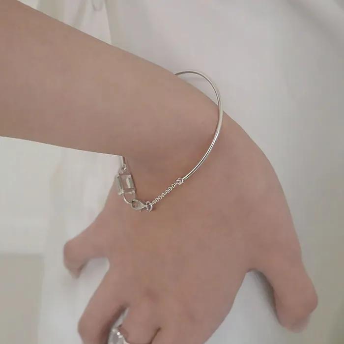 Topaz lock bracelet