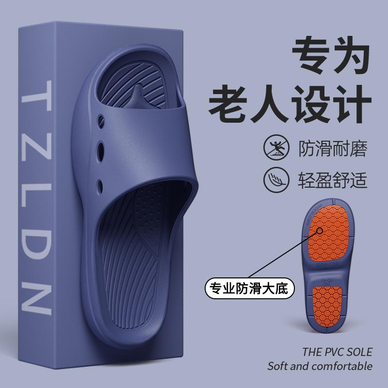 

Пожилые мужские тапочки против скольжения, летние для дома и улицы, для дома, ванной, душа, прохладные тапочки для женщин 44-45 темно-синий