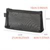 1Pc Clear Mesh Pencil Case Stereoscopic Portable School Supplies Pen Box Bill Storage Bag Zipper Pouch Office Student Pen Bag