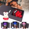 Packing Box Rose Bouquet Gift Box Ribbon Bow Simulated Rose Bundle  Mother's Day