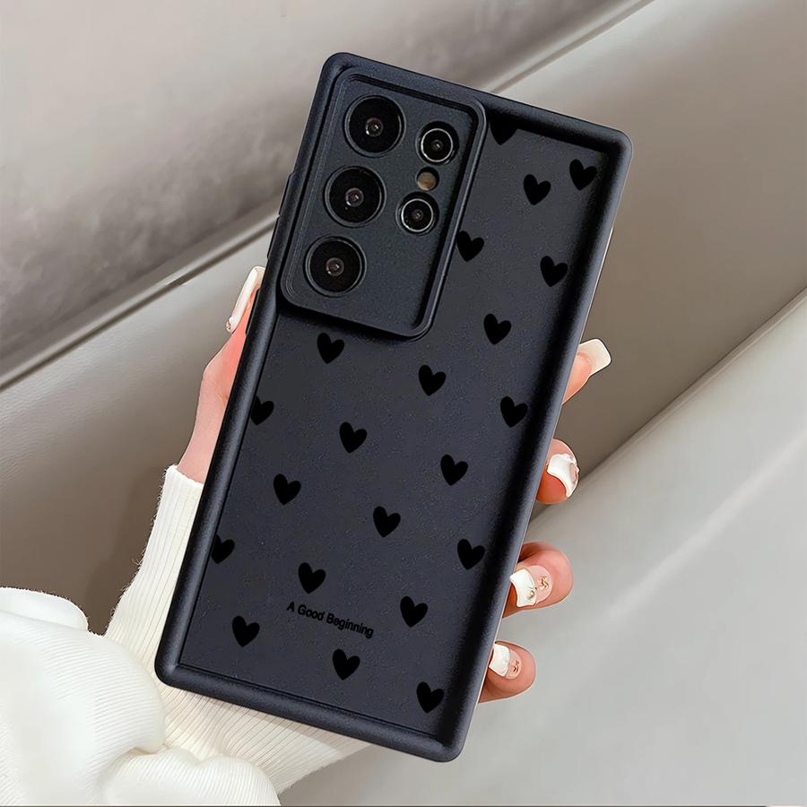 Fashion Love Heart Case for Samsung Galaxy S26 Ultra S21 S25 Edge S24 Plus S20FE S23 FE S22 S24Ultra S25 Phone Cover
