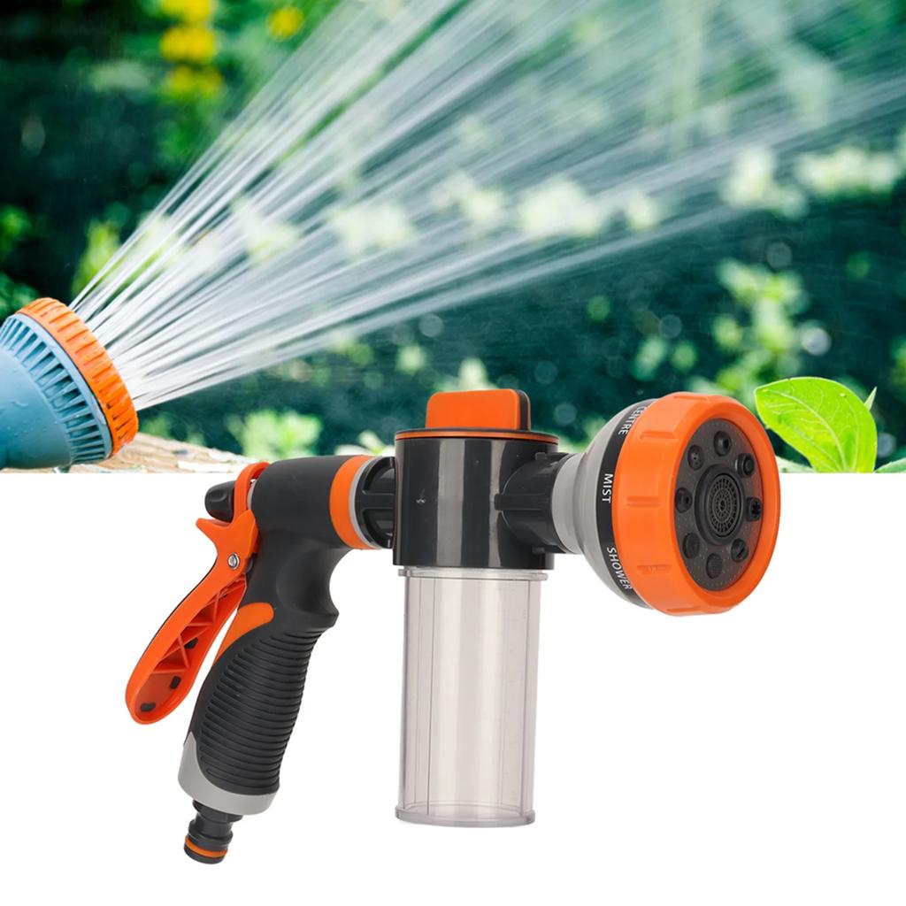Garden Watering Foam Sprayer High Pressure Multifunctional Water Spraying Machine With 8 Modes For Agricultural Rear Trigger