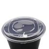 Black Disposable Round Vented Domed-Lid Takeaway Container