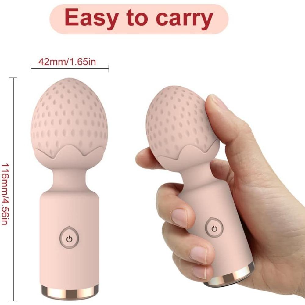 Mini Dildo Vibrator Strawberry Shape Vibrator Sex Toys G-spot Clit Stimulator Nipple Massager AV Magic Wand Female Masturbation