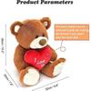 I Love You! 10' Teddy Bear with Red Heart, Soft Plush Bear Doll Stuffed Animal Toys Valentines Day Decor Gifts for Her / Girlfriend Lover Mom Kids (B