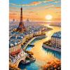 CHENISTORY Sunset City Paint By Number Kits For Adults Handpainted DIY Frame Picture By Number Tower Landscape Home Decoration