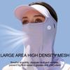 Trendy UPF50+ Sun Protection Mask Breathable Full Face Anti-UV Neck Scarf Ice Silk Neck Protection Sunshade Face Mask Summer