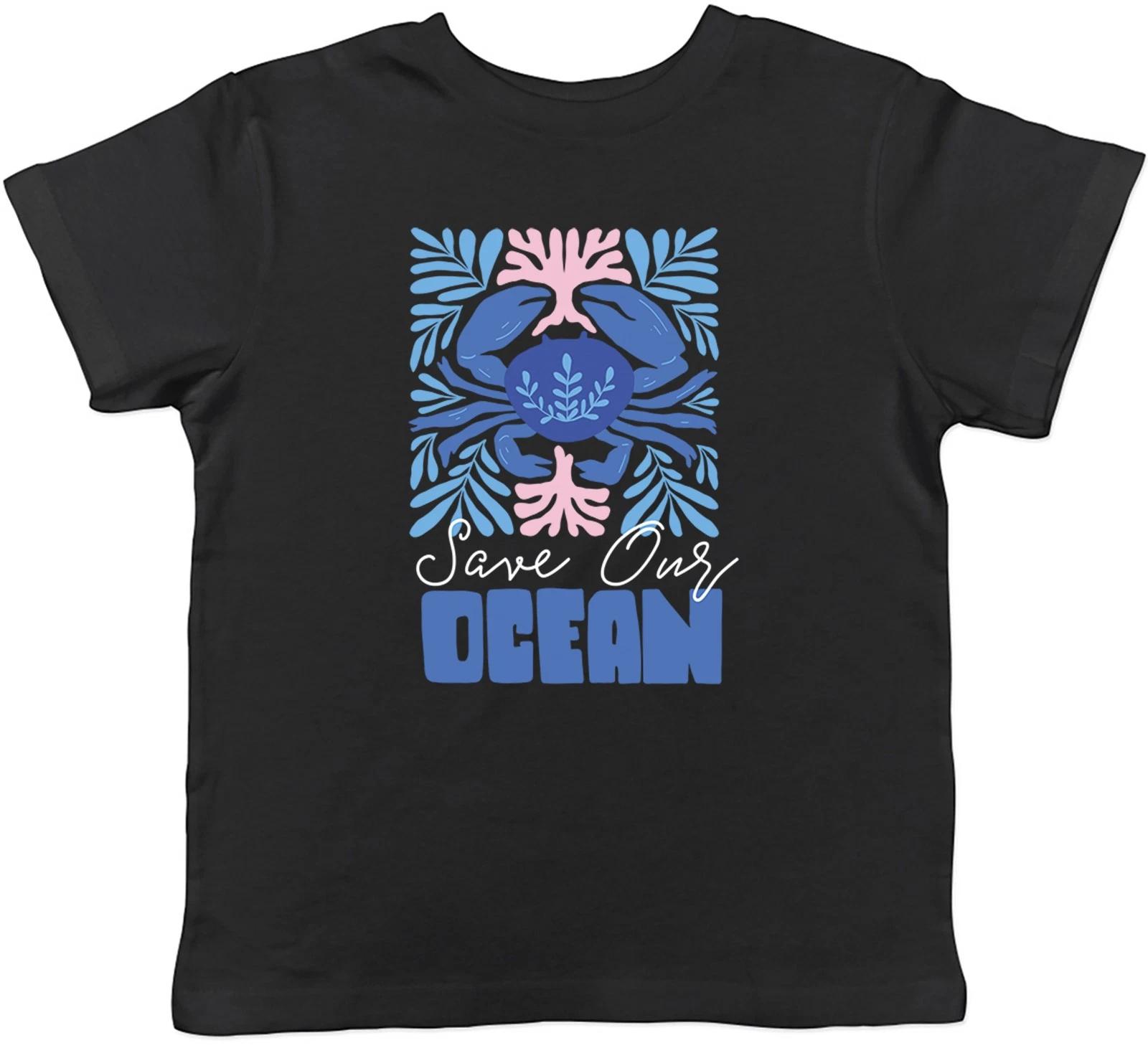 

Save our Ocean Sea Crab Creatures Protection Kids T-Shirt Boys Girls Gift 110