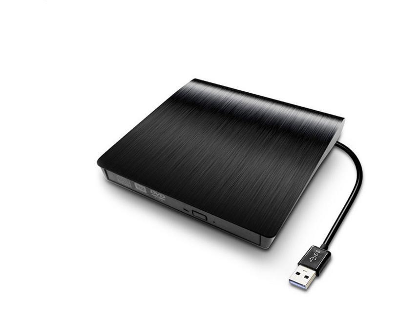 

Ультратонкий USB 3.0 зовнішній записувач і програвач DVD, 8x швидкість USB3.0 single interface read and play recorder чорний