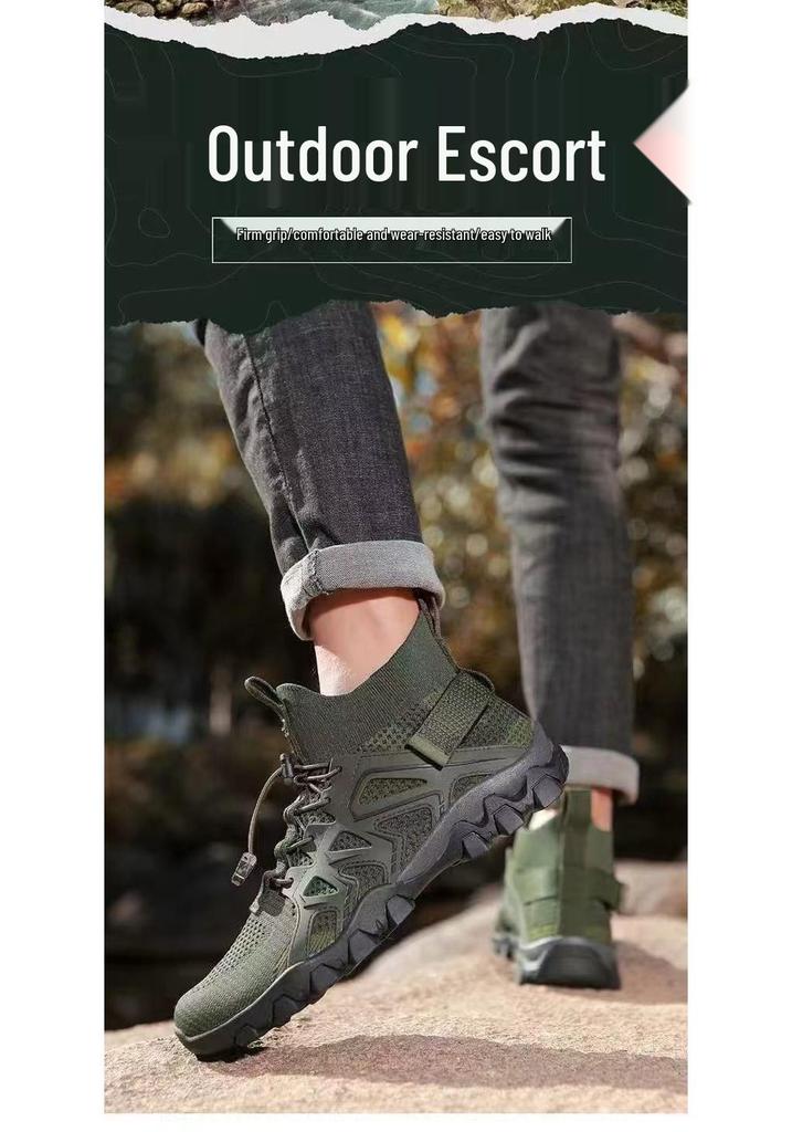 Herren Sommerschuhe Amphibisch High-Top Wanderschuhe - Bequem & Langlebig für Outdoor-Reisen und Trekking