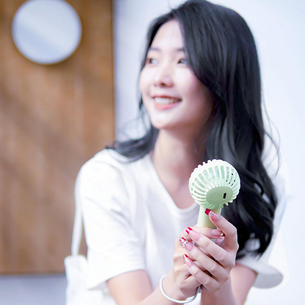 Portable Handheld Fan Small Cooling Fan Outdoor USB Rechargeable Cooler Cordless Fan Summer Camping