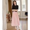 MT Pink Bubble A-Line Summer Skirt