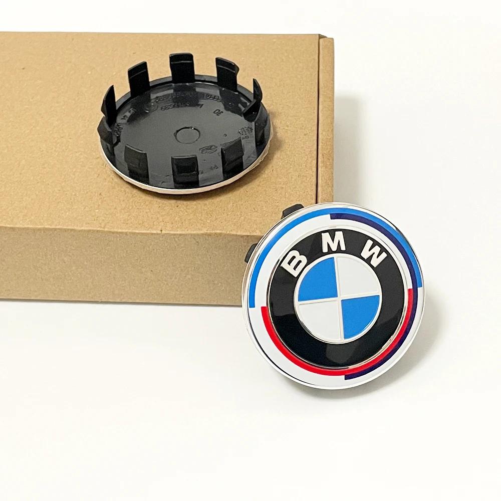 4 szt. Kołpaki środkowe kół BMW 68mm 56mm niebiesko-białe kołpaki na piasty do BMW E46 E90 E30 F10 F30 X5 X3 E39 F25 E60 E91 E87 Akcesoria do samochodów M