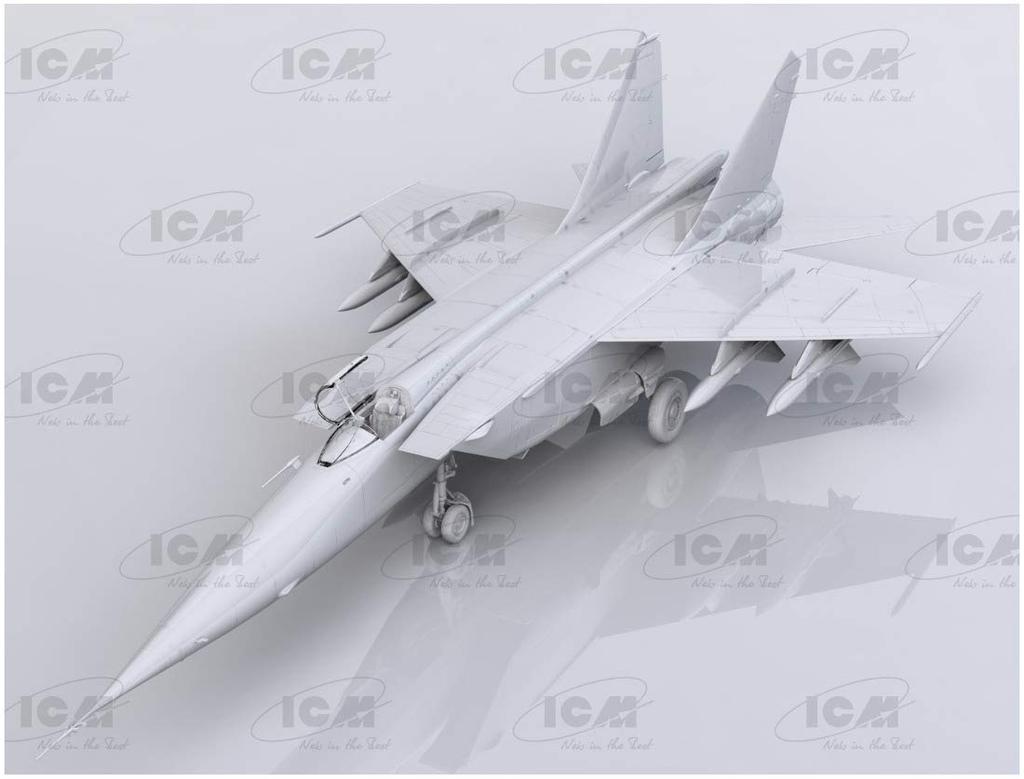 ICM 1/48 scale Soviet MiG-25 BM plastic model kit 48905