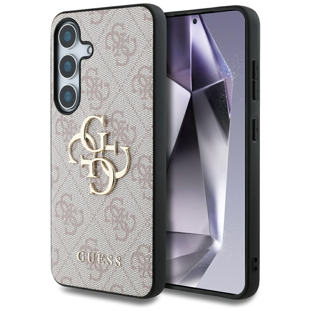 Etui Do Samsung Galaxy S25 Różowe Guess Big 4G Logo Classic Logo