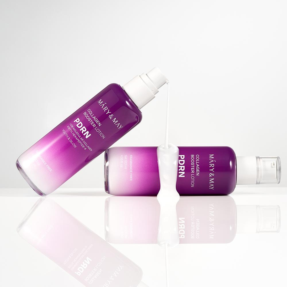 Mary&May PDRN Kollagen Booster Lotion 120ml - Straffende Boost Pflege, Koreanisch