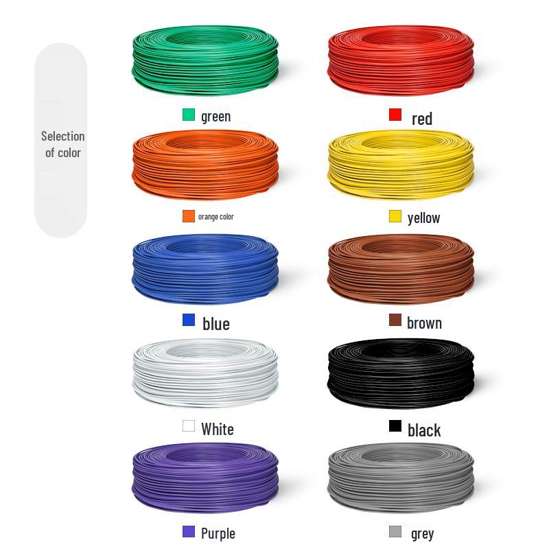 Fir de semnal din cupru cositorit American Standard 1007: Conductor Unic, Cupru Dur, 26-14 AWG