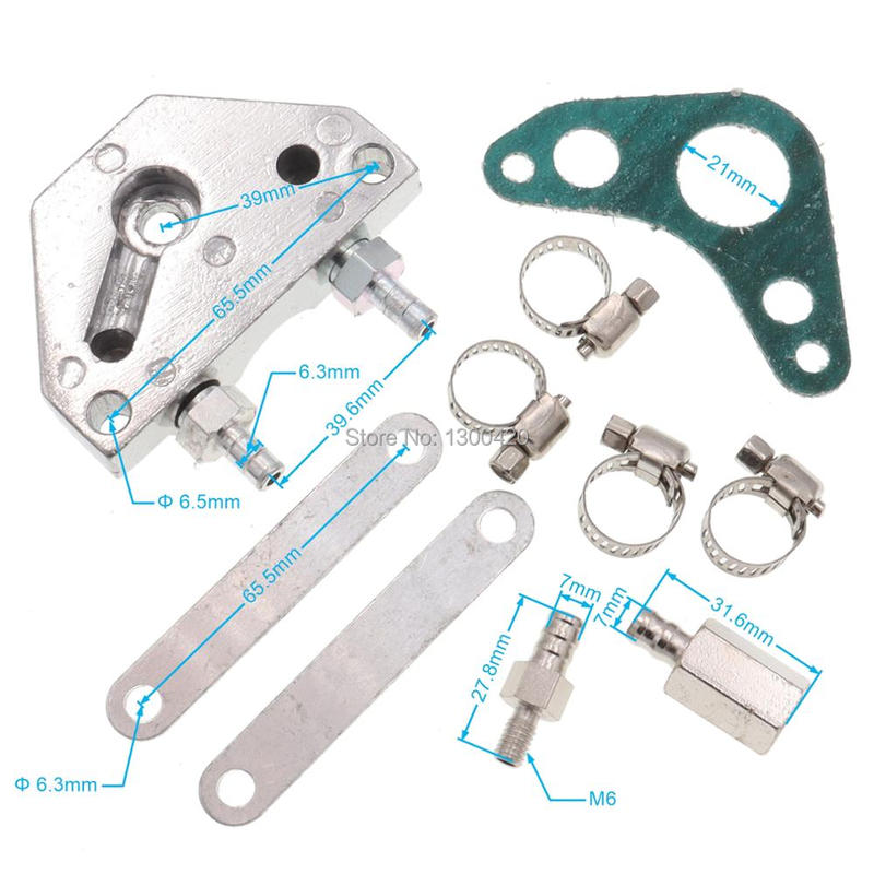 Motorcycle CNC Aluminum Engine Oil Cooler Cooling Radiator Kit for 50cc 110cc 125cc 140cc 150cc ATV PRO Trail Dirt Pit Bike
