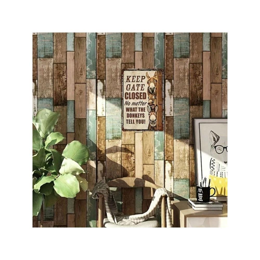 Retro Donkey Metal Wall Art Farmhouse Decor Sign
