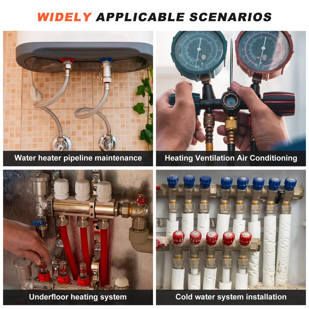 Carbon Steel Pipe Disconnect Plier for 1/2" 3/4" 1" Anti Deformation Push to Connect Removal Tool for PEX PVC Copper Pipe