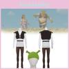 Shrek Cosplay Costume With Polyester Fabric For Halloween Role Play Events