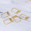 5 Pcs/Set UV Resin Floating Bottles Metal Frame Hollow Pendant Bezels with Loop