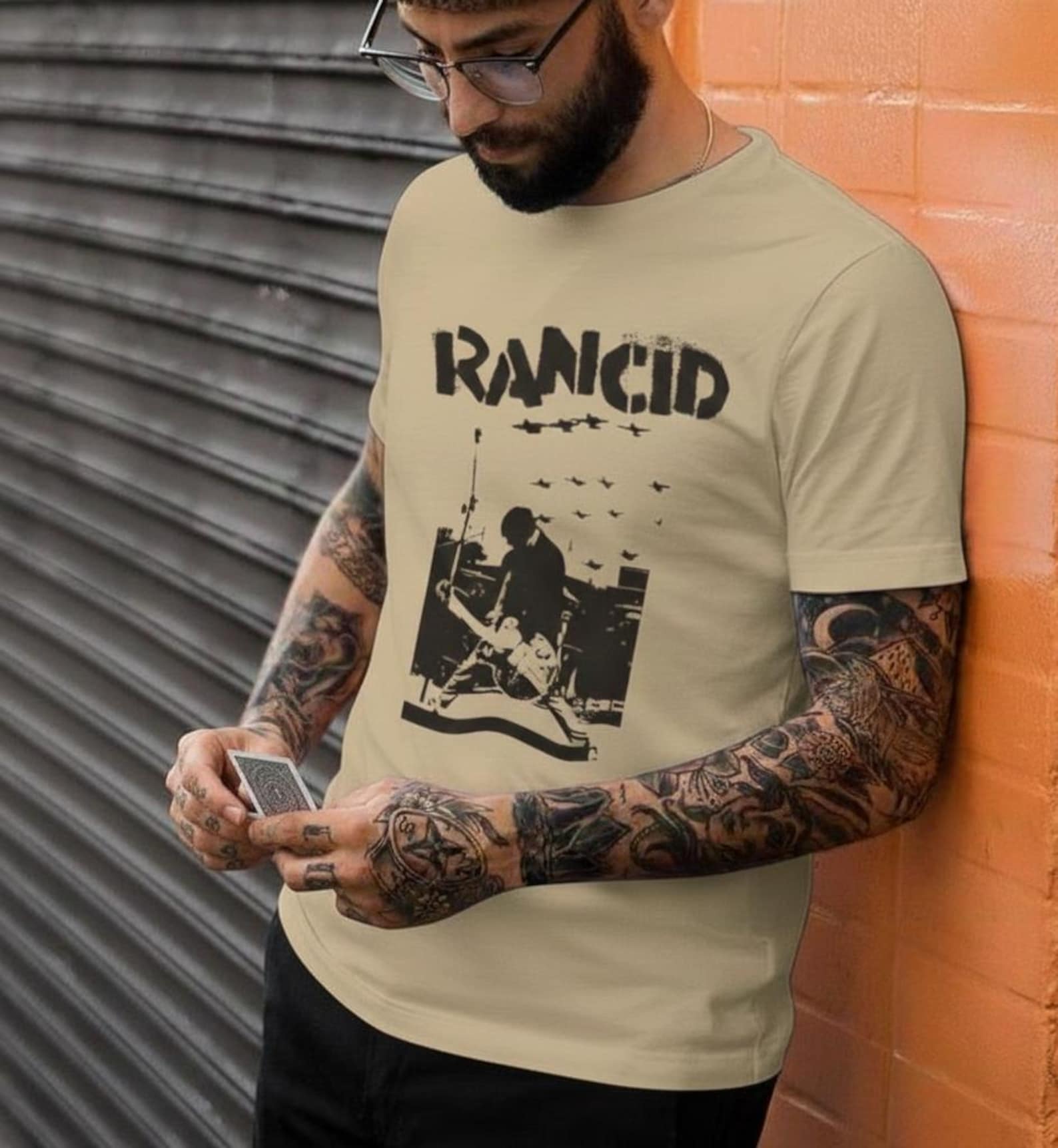 Grunge Band Photo Tee, hadkore Punk Rock Graphic Shirt S
