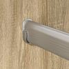 Clothes Rod 2 pcs Silver 316 x 15 x 29 mm Aluminium Alloy