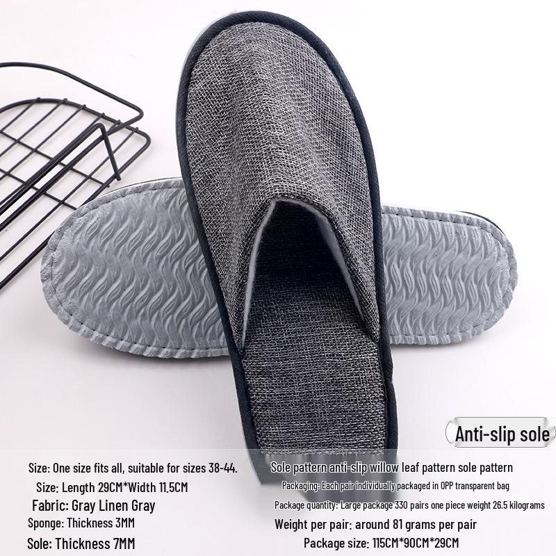 Disposable Non-slip Slippers for Hotels, B&Bs, and Beauty Salons