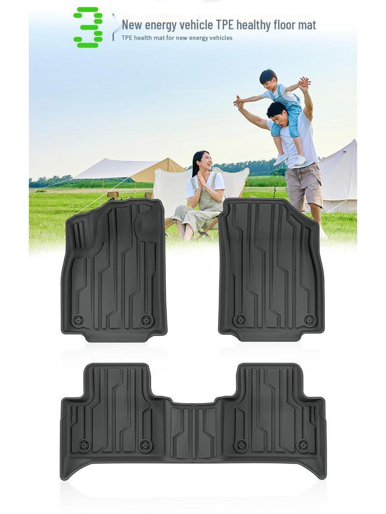 All-Weather TPE Mats for 2021-2022 Haval Cool Dog: Floor, Trunk, and Seat Backrest