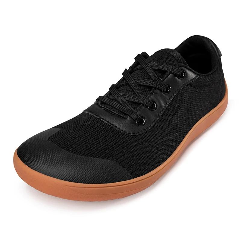 Minimalist Shoes for Men Wide Toe Barefoot Zero Drop Shoes Casual Leather Fashion Sneakers Lightweight Walking Shoes Zapatillas