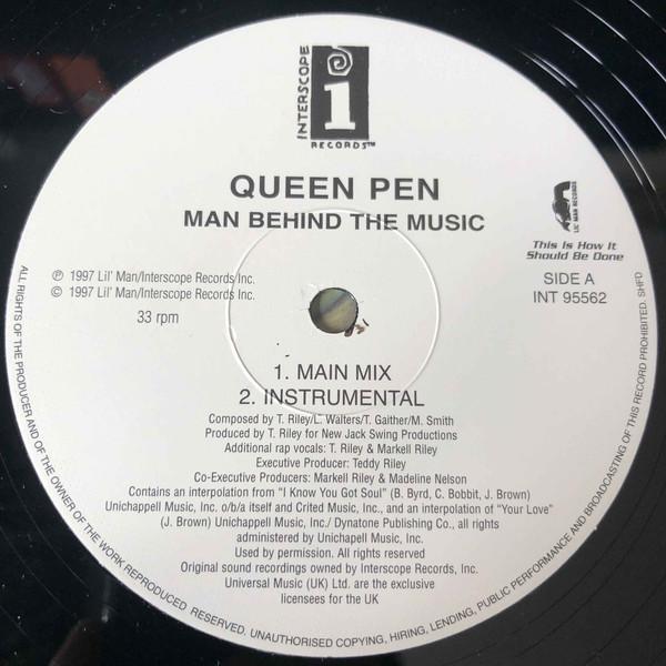 

12inch Record QUEEN PEN - Man Behind The Music INT95562 Interscope Reco 1997 UK Rap & Hip-Hop/R&B Used