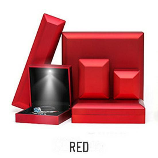 Elegant Cross-Border LED Jewelry Box for Rings & Pendants