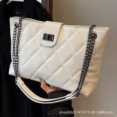 Commuting To Work and Commuting Large-capacity Linger Tote Bag Women's 2025 Spring and Summer New Simple Fashion Small Fragrance Shoulder Bag