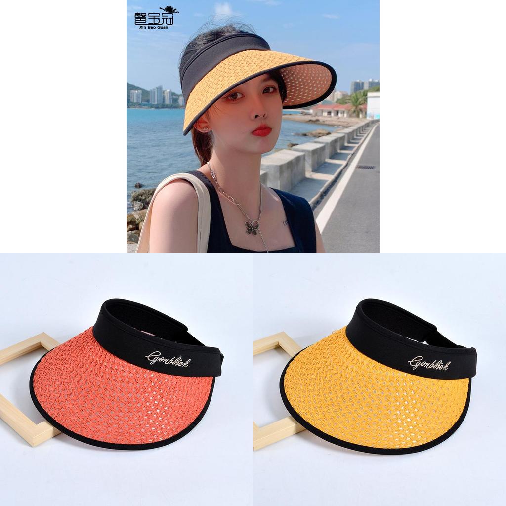 Summer Sun Protection Hat With Large Brim For Women Outdoor Beach Shade Cap