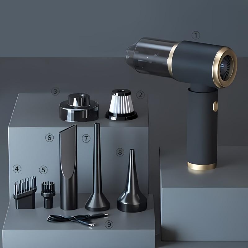 

Беспроводной ручной пылесос с функцией всасывания, для чистки компьютеров, для небольших автомобилей, для уборки домашнего офиса и шерсти домашних животных чёрный