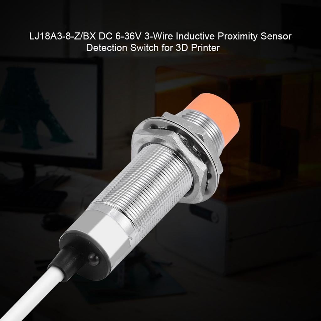 Sensore di prossimità induttivo a 3 fili LJ18A3-8-ZBX DC 6-36V Interruttore di rilevamento per stampante 3D