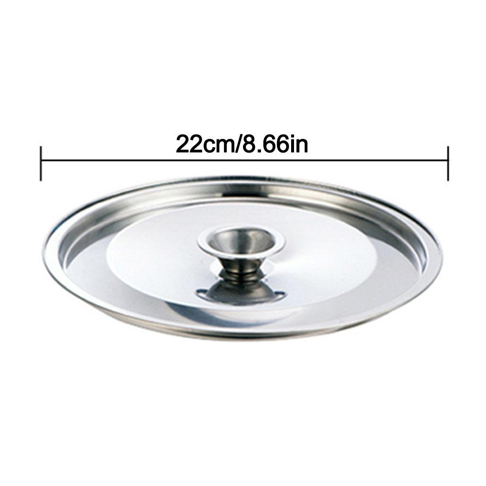 12-24cm Cookware Lid Reusable Flavoring Bucket Cover New Frying Pan Metal Lid