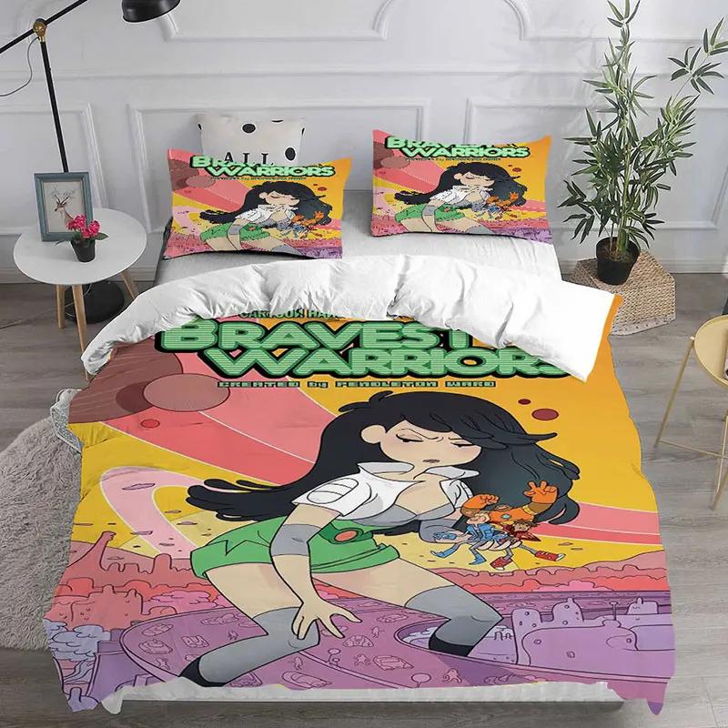 New Bravest Warriors Game Duvet Cover Pillowcase Bedding Set Adult Boy Girl Bedroom Decoration Children Gift Single Double Large