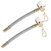 2Pcs Valve Stem Flexible Extension Dually Tire Valve Stem Extenders Adaptor