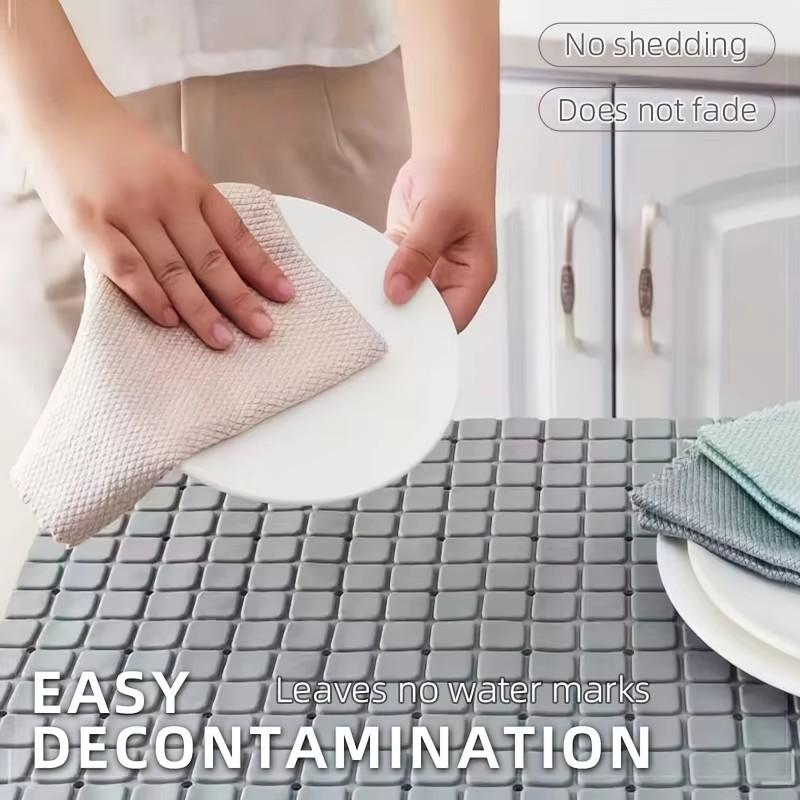 10pcs Magical Cleaning Cloth - Fish Scale Glass Wiping Cloth, Car Window Mirror Cleaning Cloth - Traceless&reusable