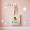 Custom Mermaid Treat Tote Bags Canvas Favor Bag Mermaid Theme Party Decoration Supplies Back To School Birthday Baby Shower Gift
