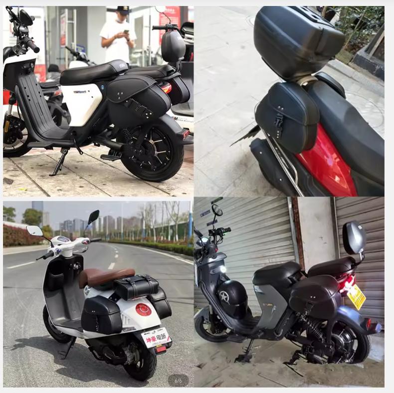 Password Lock Motorcycle Saddlebags Side Tool Storage Saddle Bags Universal for Harley Kawasaki Suzuki Yamaha Cruiser Bobber