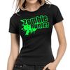 Łowca Zombie Gracz Nieumarły Nerd Geek Zabawa Komedia Zabawny Dziewczęcy Damski T-shirt Męski Damski Koszulki Top