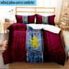 Football Villa Design 3PCS Print Bedding Set, Includes A Duvet Cover and Two Pillowcases for Bedroom, Dormitory, Suitable for All Seasons