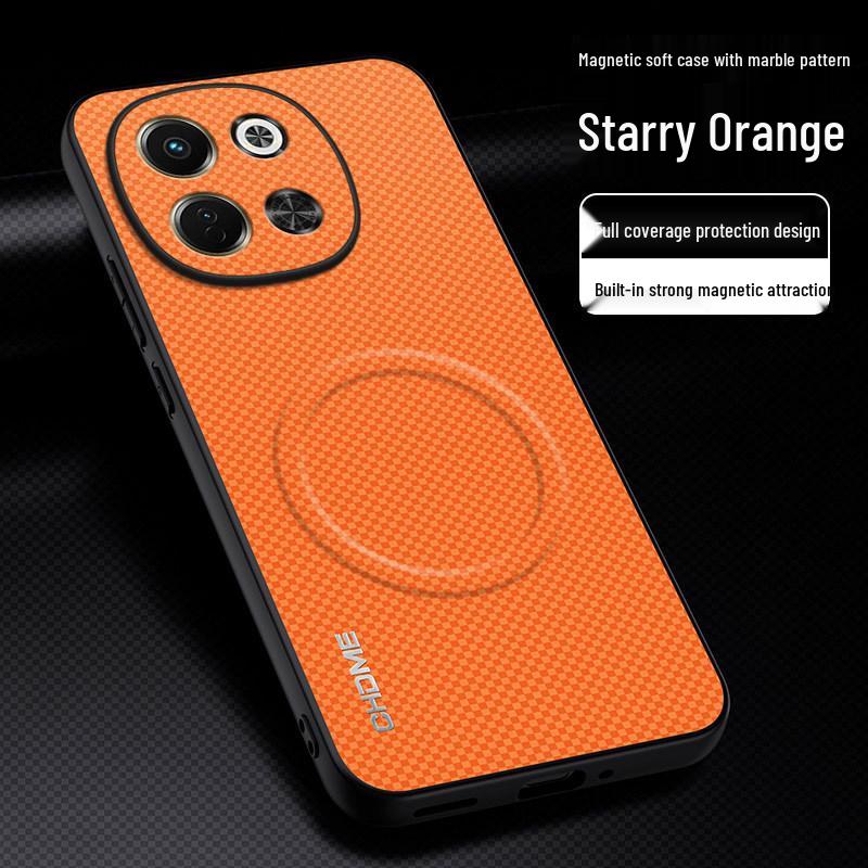 Protective Tecno Pova 6 Neo 5G Case: Full Coverage, Anti-drop, Elegant Magnetic Buckle Design Full Coverage Anti-drop Protective Cover звездный оранжевый