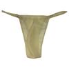 Men T-Back Briefs Sexy Underwear Latex G-String Micro Thongs See-Through Low Waist Safety Panties Smooth Underpants Penis Bulge