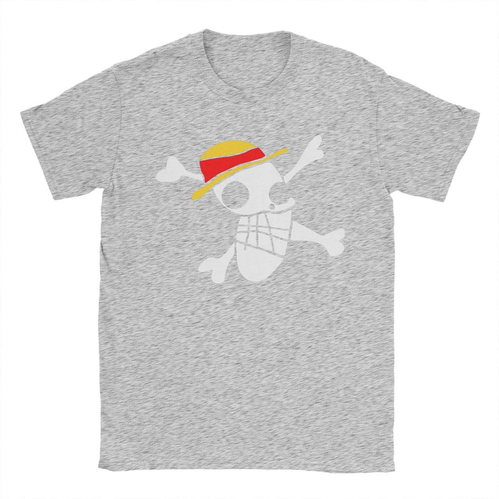 Men LUFFYS FLAG Ones Pieces T Shirts 100 Cotton Clothes Leisure Short Sleeve Round Collar Tees New Arrival TShirts