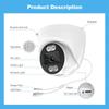 Dual-Light WiFi Wireless Dome Camera with HD Wide-Angle for Indoor Surveillance